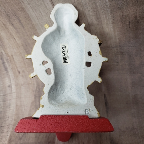 Midwest Cast Iron Christmas Stocking Holder Nautical Steamboating Helmsmam - Picture 5 of 12